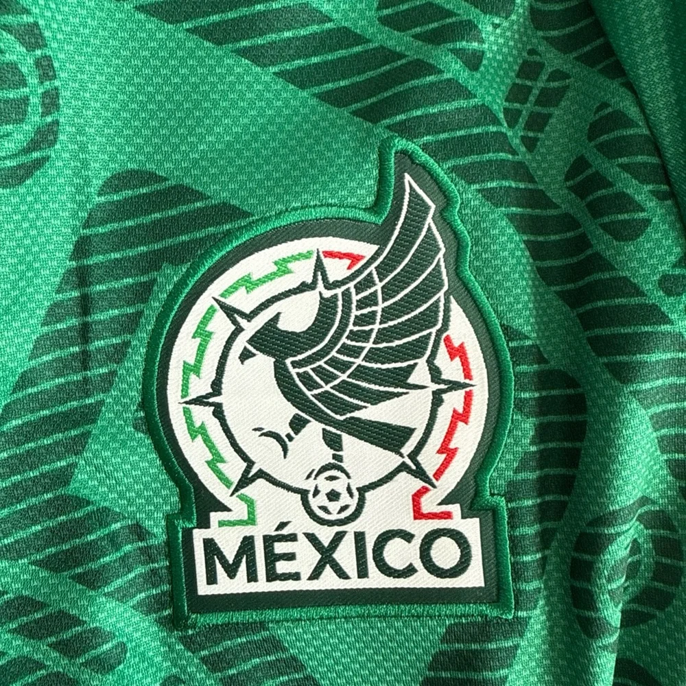 Men's adidas Santiago Gimenez #11 2026 Mexico Home WC Jersey Sz XL - Green NWT - Picture 5 of 9